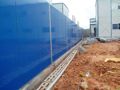 彈力柱施工圍擋5