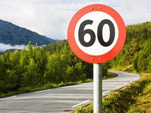 限速60標(biāo)志牌